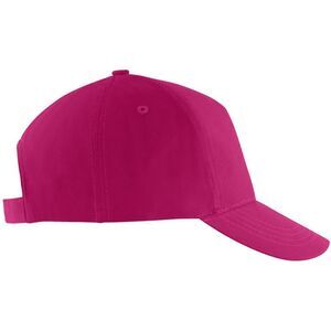 SOLS Unisex Buzz 5 Panel Baseball Cap / Fuchsia